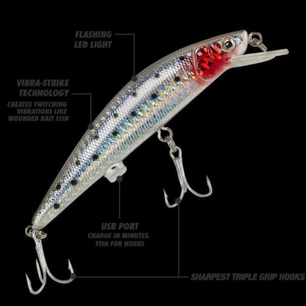 Electric Rechargeable Fishing Lures  With Vibration