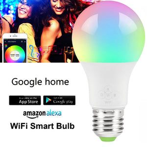 Smart Bulb Wireless WiFi App Remote Control Light for Alexa Google Home