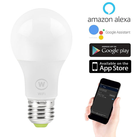 6.5W E27 WiFi Smart Light Bulb , APP Control Wake-Up Lights , No Hub Required , Compatible with Alexa Google Home Assistant