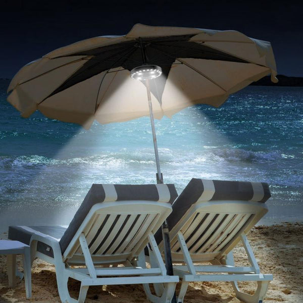 400LM 24+4LED Outdoor Cordless Patio Umbrella Pole Light Garden Portable Camping Tent Lamp Emergency Light With Hooks