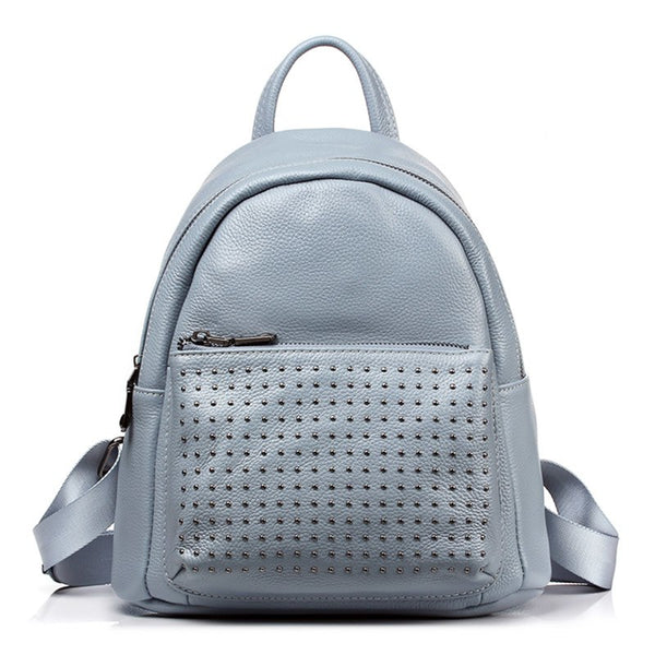 100% Genuine Leather Women Backpack