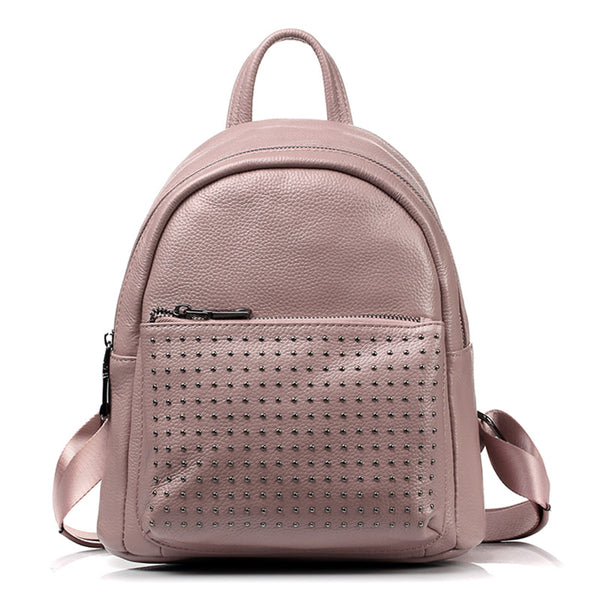 100% Genuine Leather Women Backpack