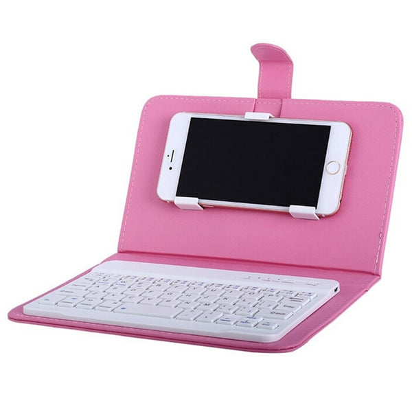 Phone Leather Case With Bluetooth Keyboard