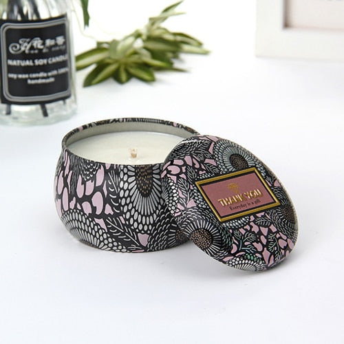 Natural Soy Wax Candle Fragrance Handmade Scented Candle  Gifts Decorations