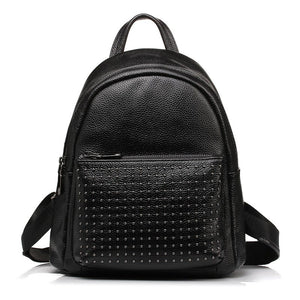 100% Genuine Leather Women Backpack