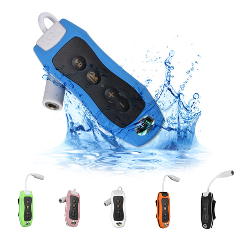MAHA 8GB MP3 Player Swimming Underwater Diving Spa + FM Radio Waterproof Surfing Headphones White/Blue/Green/Pink/Black/Orange