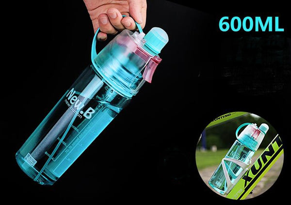 Creative Spray Sports Water Bottle Professional Sports Bottle for Outdoor Sports Gym  rociar agua deportes