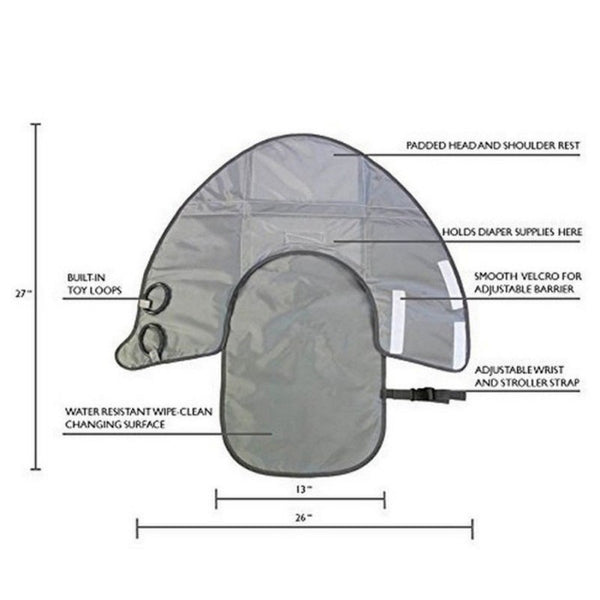 Portable Diaper Changing Pad Clutch with Barrier for Newborn Foldable Clean Hands Changing Station Soft Flexible Travel Mat13
