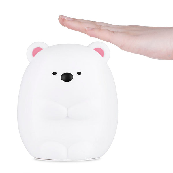 New Baby Bedroom Night Lamp Cute Bear Silicone LED Night Light Color Changing LED Bedside Light for Children Kid Toy Gift