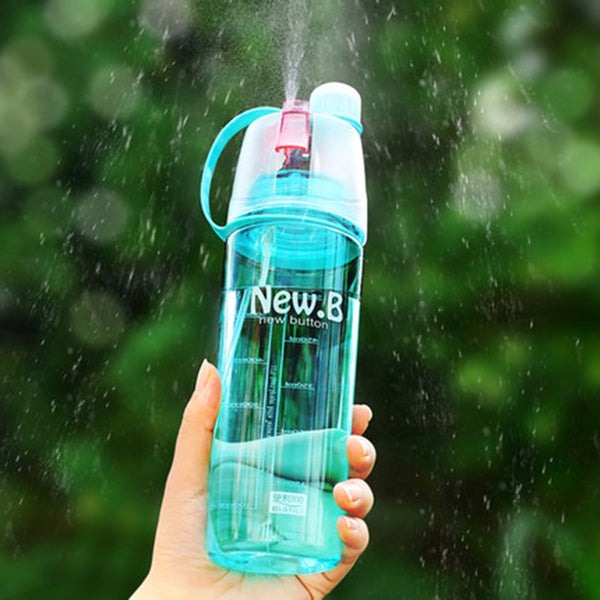 Creative Spray Sports Water Bottle Professional Sports Bottle for Outdoor Sports Gym  rociar agua deportes