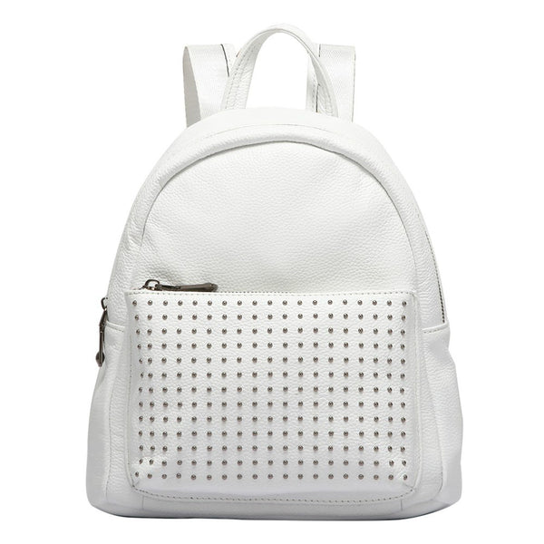 100% Genuine Leather Women Backpack