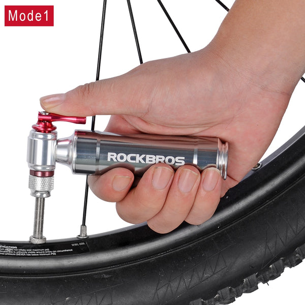 ROCKBROS Bicycle Mini Pump CO2 Inflator Insulated Sleeve Air Cycling Bike Bicycle Pump Bike Ball Pump Bike Bicycle Accessories