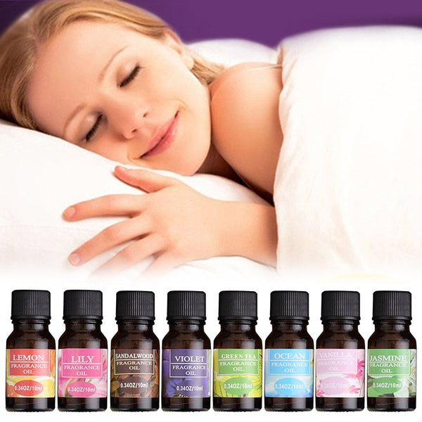 10ml Pure Essential Oils For Aromatherapy Diffusers Essential Oils Organic Body Relieve Stress Oil Skin Care Help Sleep TSLM1
