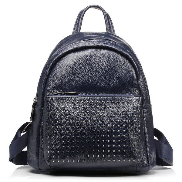100% Genuine Leather Women Backpack
