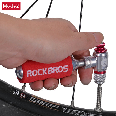 ROCKBROS Bicycle Mini Pump CO2 Inflator Insulated Sleeve Air Cycling Bike Bicycle Pump Bike Ball Pump Bike Bicycle Accessories