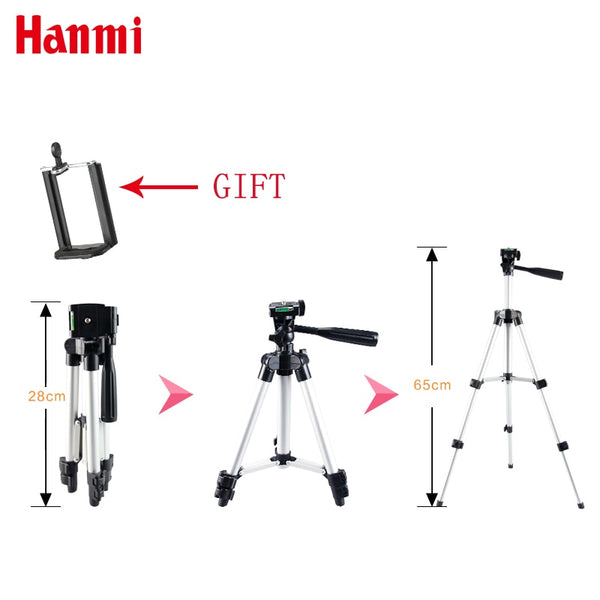 Hanmi Portable Smartphone Digital Camera Flexible Tripod For iPhone 8,7,6,6s,5 plus 5s 4 4s for Samsung S7 S6 S5 S4 Mobile Phone