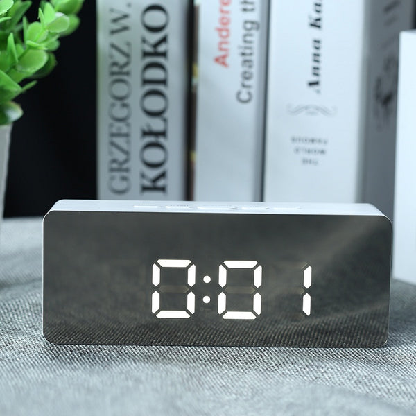 LED Digital Mirror Alarm Clock