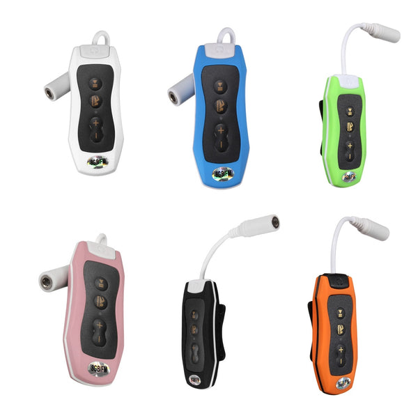 MAHA 8GB MP3 Player Swimming Underwater Diving Spa + FM Radio Waterproof Surfing Headphones White/Blue/Green/Pink/Black/Orange