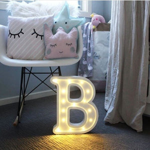 Luminous LED Letter Night Light English Alphabet Number Lamp Wedding Party Decoration Christmas Home Decoration Accessories