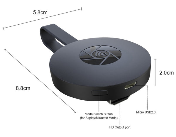 MiraScreen G2 MINI PC Android Media Player TV Stick Push cast Wifi Display Receiver Dongle Android DLNA Wireless Air play
