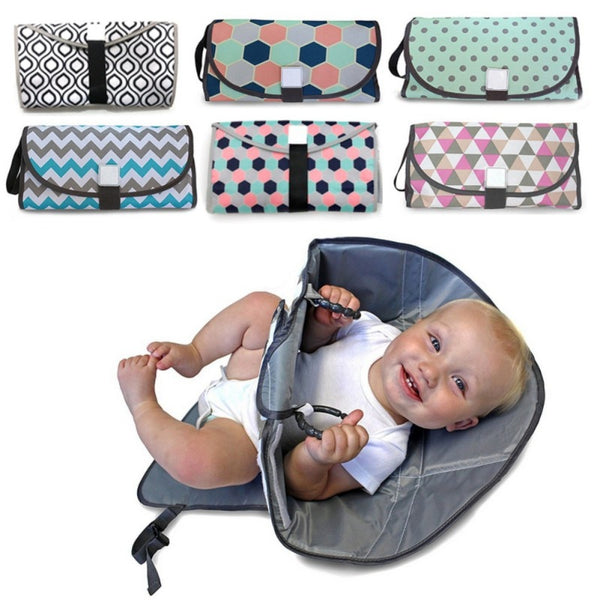Portable Diaper Changing Pad Clutch with Barrier for Newborn Foldable Clean Hands Changing Station Soft Flexible Travel Mat13