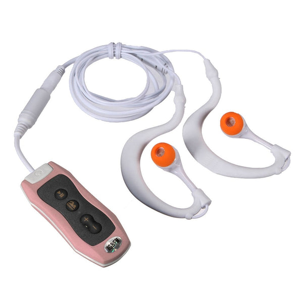 MAHA 8GB MP3 Player Swimming Underwater Diving Spa + FM Radio Waterproof Surfing Headphones White/Blue/Green/Pink/Black/Orange