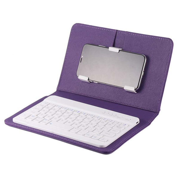 Phone Leather Case With Bluetooth Keyboard