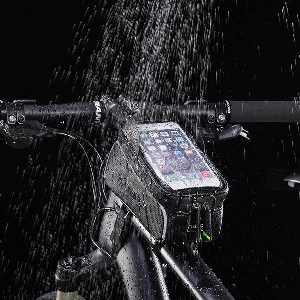 ROCKBROS Cycling MTB Bike Bicycle Bag 6" Waterproof Touch Screen Top Tube Frame Saddle Bag Phone Case Bike Bicycle Accessories