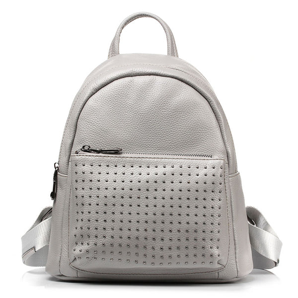 100% Genuine Leather Women Backpack