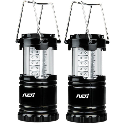 2 PCS Portable Outdoor 30 LED Camping Lantern with 6 AA Batteries Outdoor Lamp